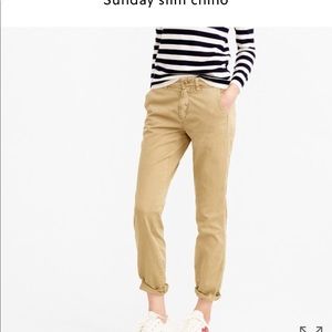 Blue J.Crew Sunday Slim chinos